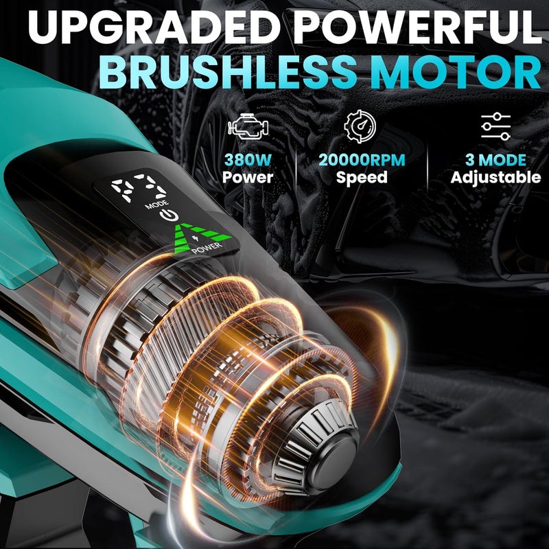 ZixDeNex Cordless Pressure Washer for Makita 18V Battery, 800 PSI Portable Handheld Power Washer with Brushless Motor, 6-in-1 Nozzle, 3 Level Adjustable for Car Yard Fence Wall Cleaning (Battery Not Included) - Image 2